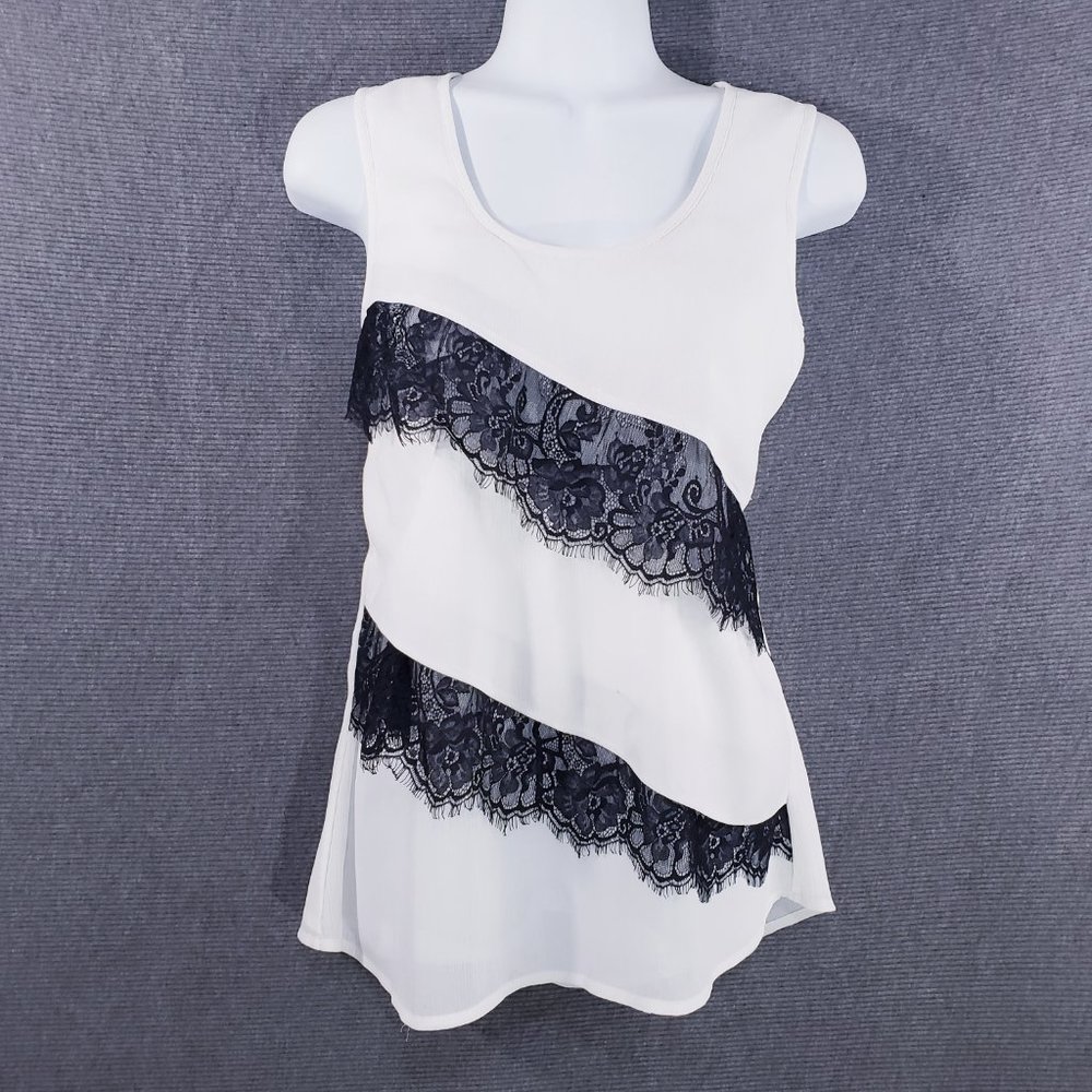 Tommy Hilfiger Womens Top Sleeveless Tank Tiered R‎ - Picture 5 of 6